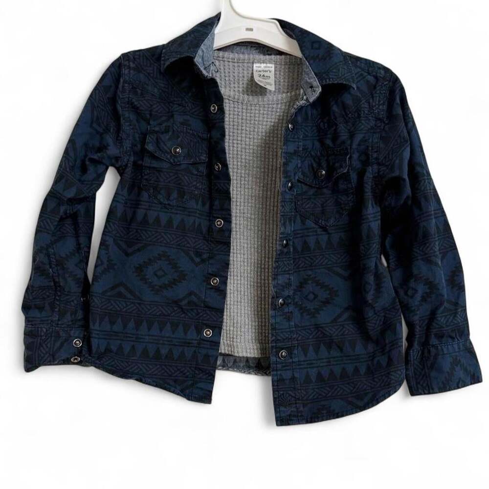 Cody James Boys' Blue and Navy Shirt